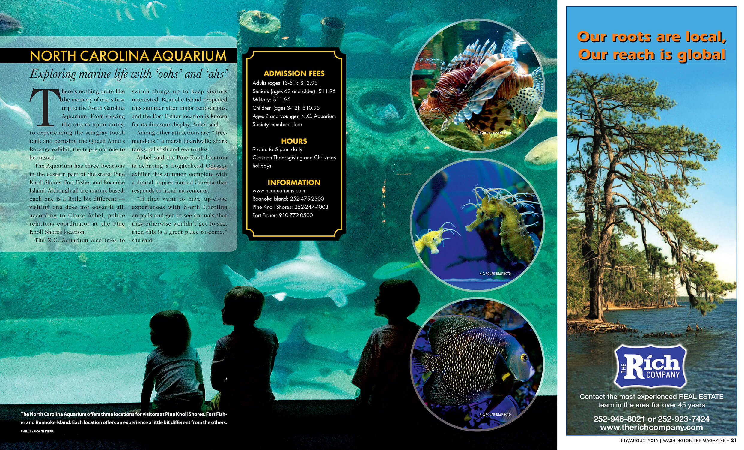 magazine spread from Washington Magazine