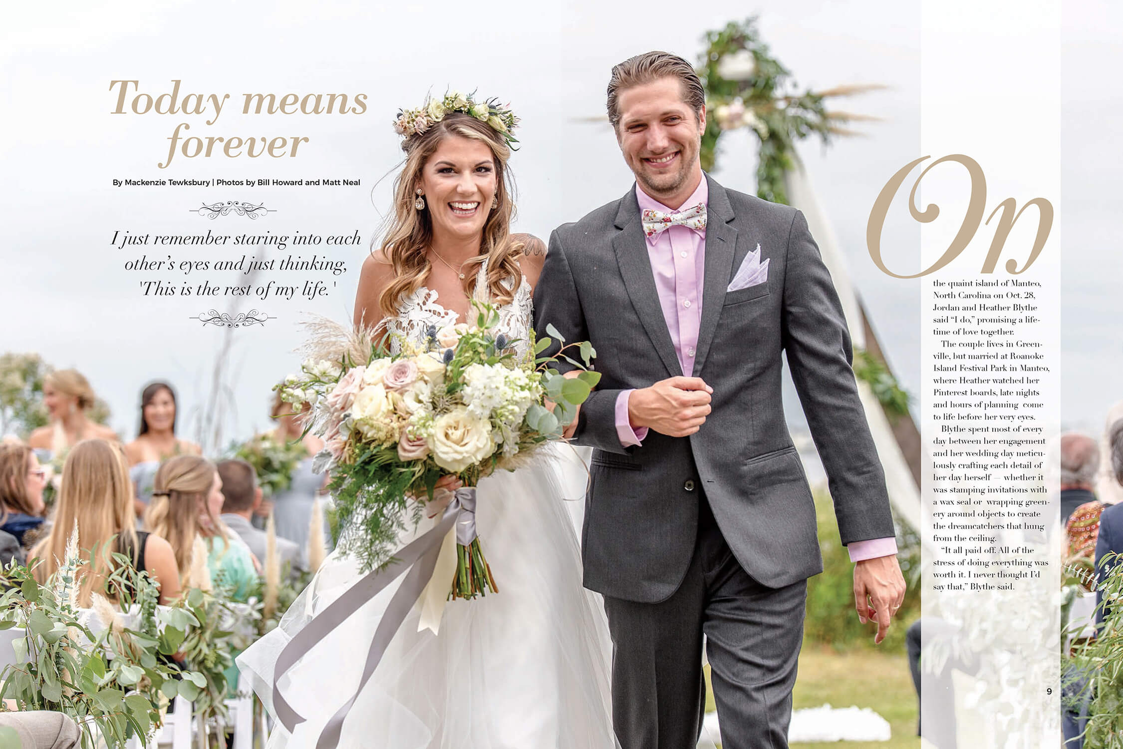 magazine spread from Her Magazine