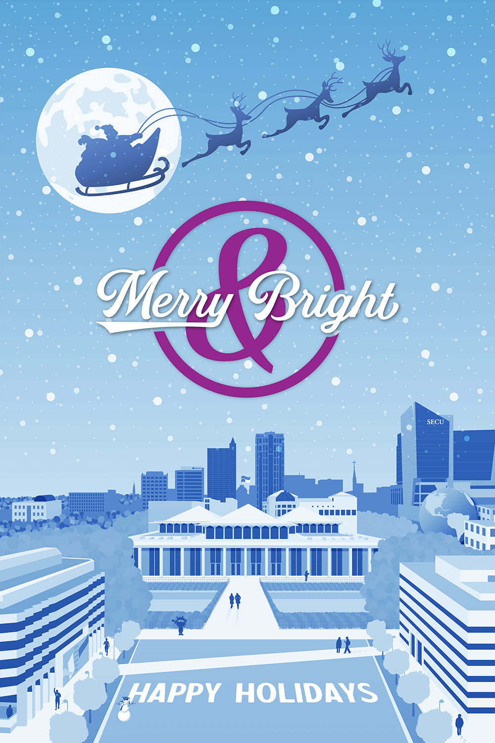 Holiday card illustration for DPI