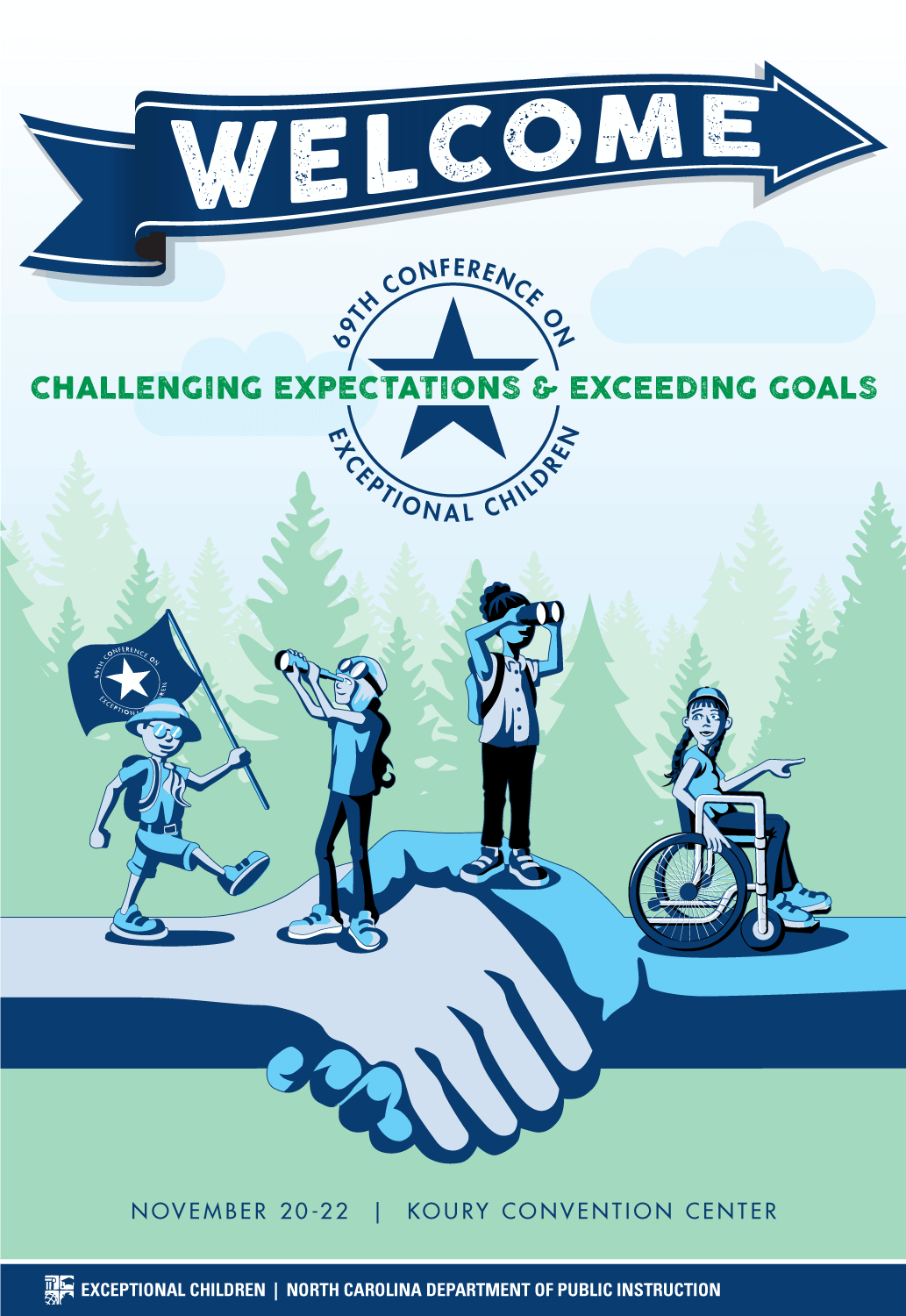 illustration for the 2019 Exceptional Children Conference